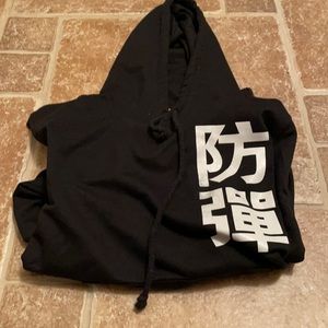 BTS korean singing group BTS black hoodie size small